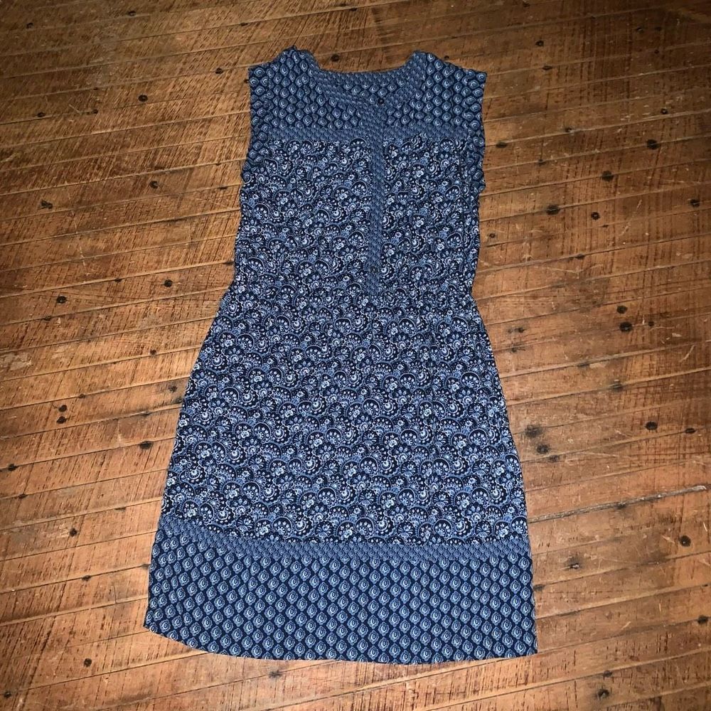 Loft blue boho SP sleeveless lightweight vacationcore sundress